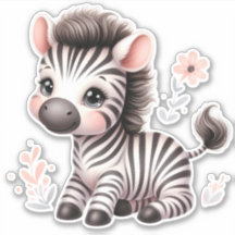 Cute It Up! Zebra Adesivo de Scrapbooking Personal