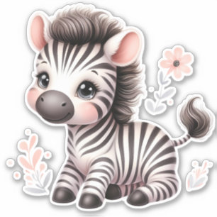 Cute It Up! Zebra Adesivo de Scrapbooking Personal