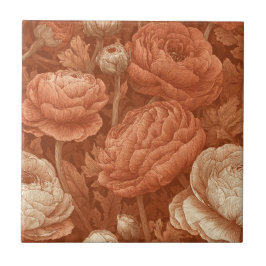 Cute Japanese Ranunculus  Tiles  For Spa-Style 
