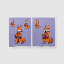 Cute Japanese Samurai Squirrel