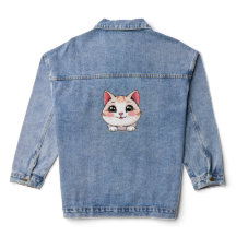Cute Kawaii Animal Jaqueta de Denim