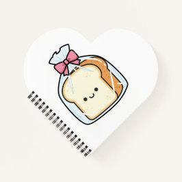 Cute Kawaii Cartoon Illustration of Sliced Bread 