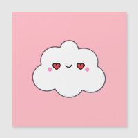 Cute Kawaii Cloud Heart Eyes Nursery Birthday Gift