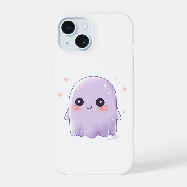 Cute Kawaii Ghost Phone Case | Pastel Halloween (Verso)
