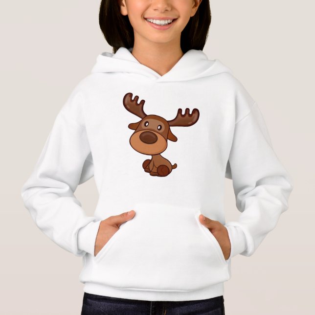 Cute Kawaii Moose Veado Funny Alaska Moose (Frente)