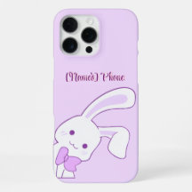 Cute Kawaii Pastel Roxo Bunny de Orelha Caída Pers