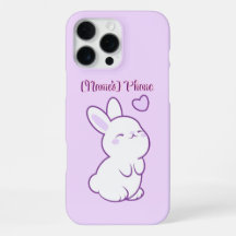 Cute Kawaii Pastel Roxo Bunny Olhando para Cima Pe