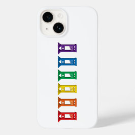 Cute Kawaii Rainbow Guillotine iPhone 14 Caso