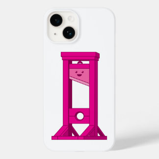 Cute Kawaii Rosa Guillotine White iPhone 14 Caso