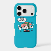Cute Kawaii Sushi com pinos de boliche