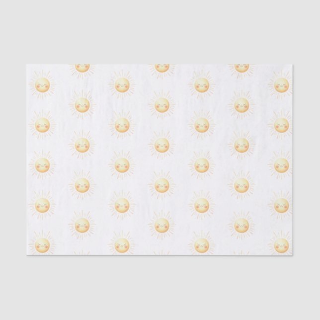 Cute Kids Amarelo-ofuscante 10 lb Papel Tecido, Br (Frente )