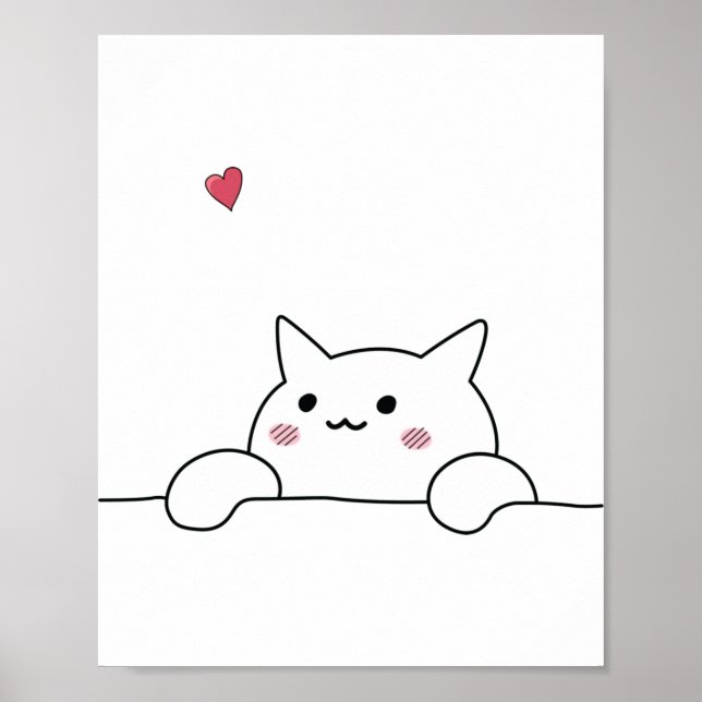 Cute Kitten Poster (Frente)