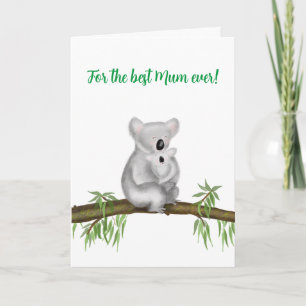 Cute koala e cartão para bebês