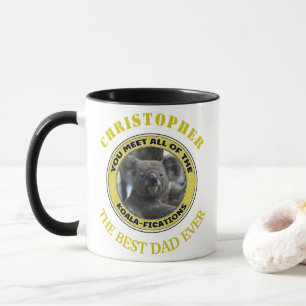 Cute koala ‘play on word’ - caneca personalizada