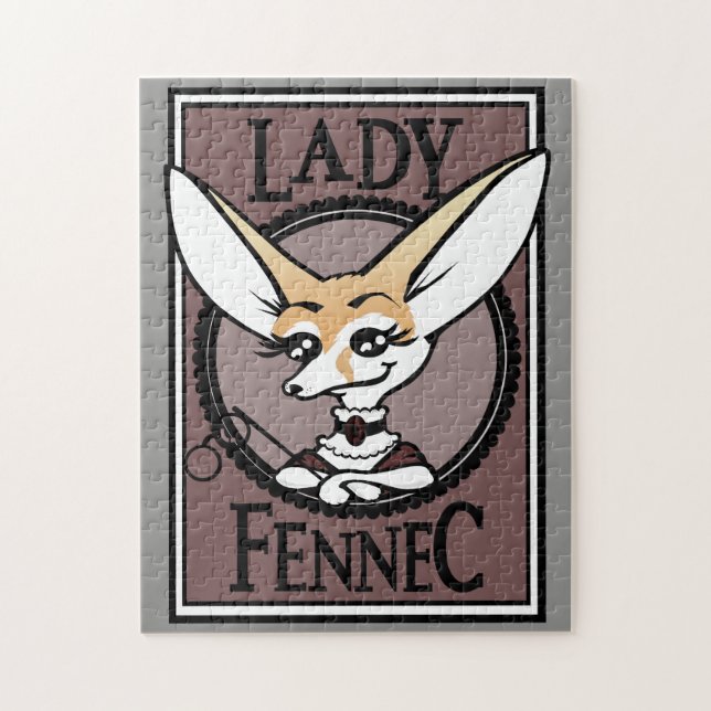 CUTE LADY FENNEC FOX QUEBRA-CABEÇA (Vertical)