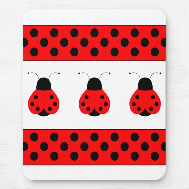Cute Ladybug Mousepad (Frente)