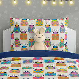 Cute Ladybug Pattern on Cream