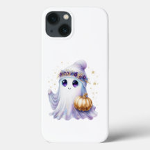 Cute Lavendar Purple Ghost Halloween Spooky Bougie