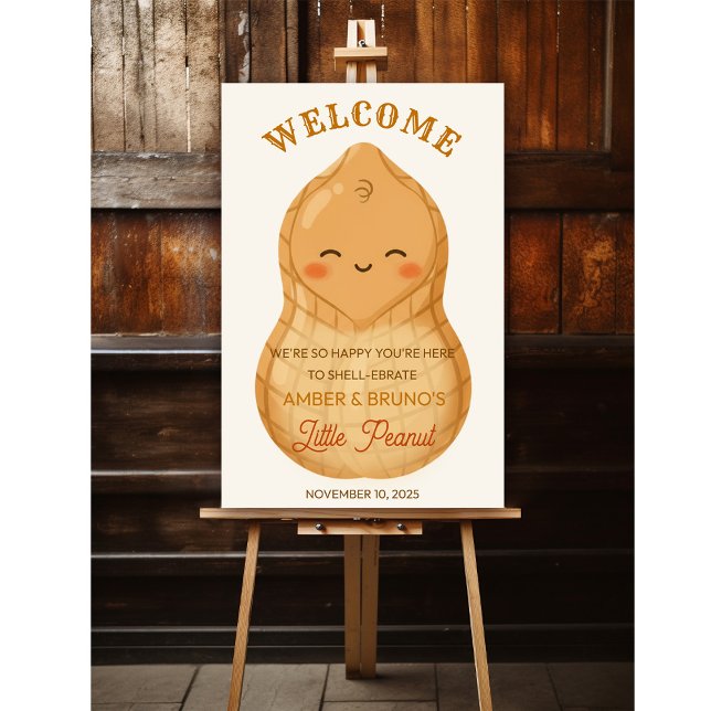 Cute Little Peanut *Welcome Sign Poster ONLY* (Criador carregado)