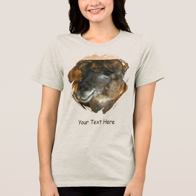 Cute Llama Personalized Animal  (Frente)