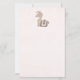 Cute Llama Princess Vestindo uma Coroa