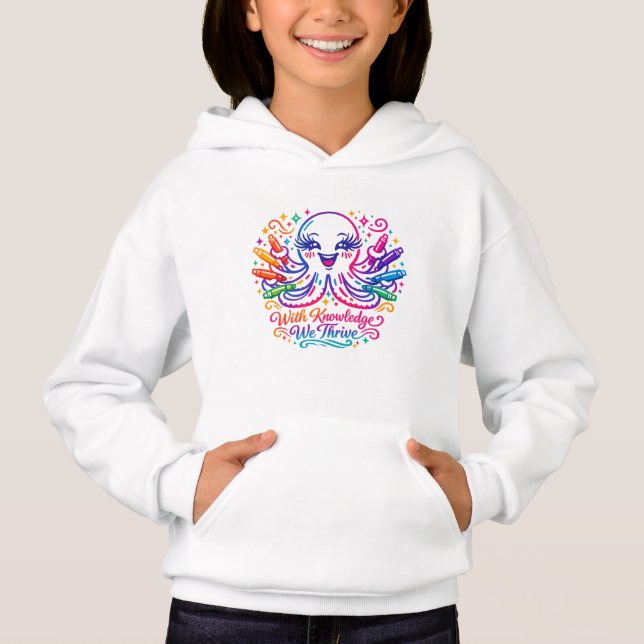 Cute Lula volta às aulas Kids Hoodie (Frente)