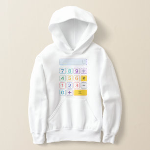 Cute Maths Calculator Moletom para Crianças na Esc