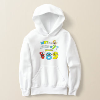 Cute Maths Numbers Cartoon Casaco com Capuz para C