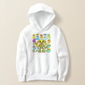 Cute Maths Numbers Emoji Cartoon Casaco com Capuz
