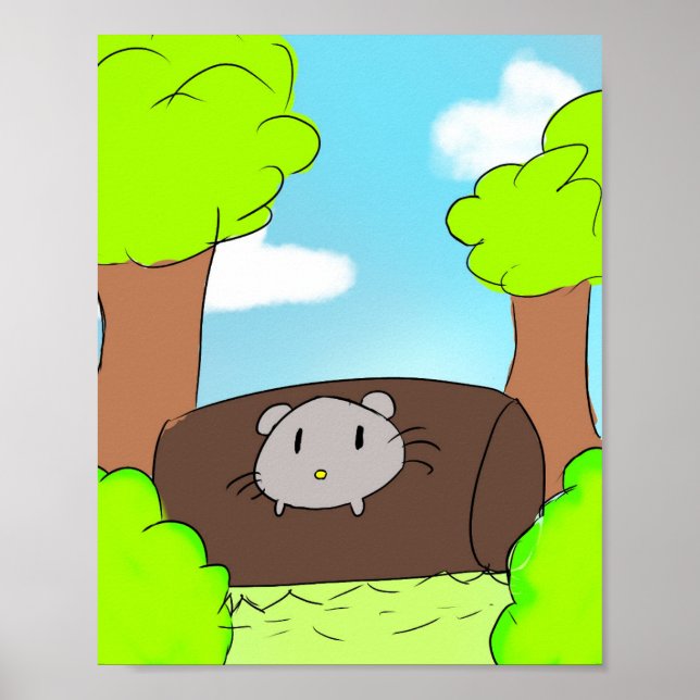 Cute, mouse poster  (Frente)