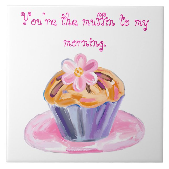 Cute Muffin with Flower Topping (Frente)