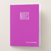 Cute Neon Roxo Personalizado Notas da Matéria Esco