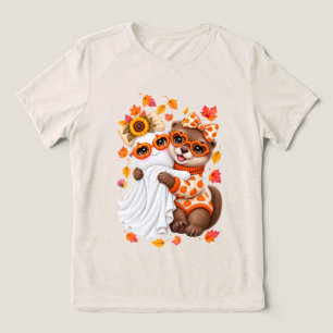 Cute Otter Fantasma Halloween Outono