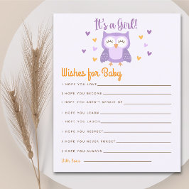 Cute Owl Baby Shower Girl  Boho Style