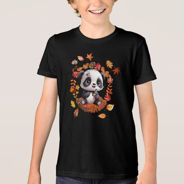 Cute Panda “Ausome Autumn” – Fall Autism Awerness (Frente)