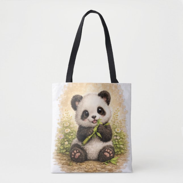 Cute Panda Tote Bag Kawaii Animal Bear (Frente)
