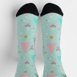 Cute Pastel Christmas Socks