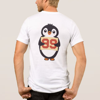 Cute Penguin Holding a Sign