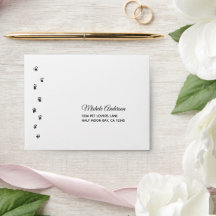 Cute Personalizado Pet Lovers Casamento RSVP