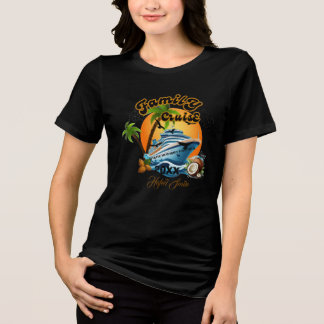 Cute Personalized Cruise Ship Family Trip Sunset T