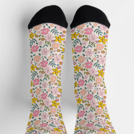 Cute Pink and Yellow Floral Pattern
