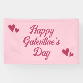 Cute Pink Happy Galentines Day Party