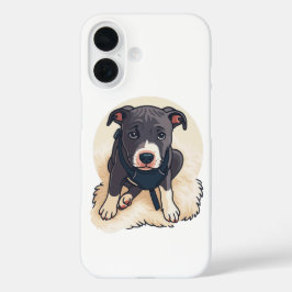 Cute Pitbull Puppy Dog Cartoon Design