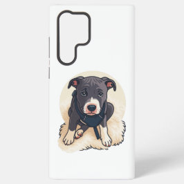 Cute Pitbull Puppy Dog Cartoon Design
