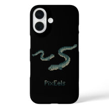 Cute "PixEels" Pixelated Eels Graphic