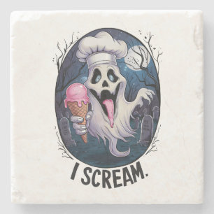Cute Punny Ghost Sorvete Halloween Porta-Copos