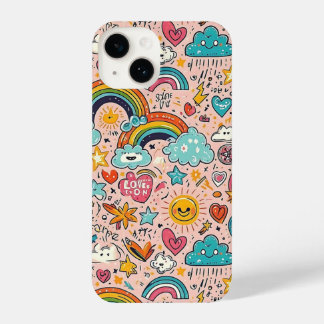 Cute Rainbow Doodle Pattern