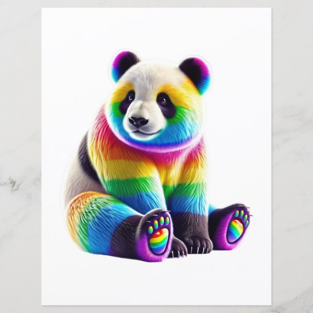 Cute Rainbow Panda (Frente)