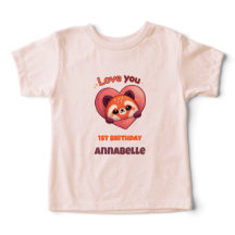 Cute Red Panda - 1st Birthday Girl