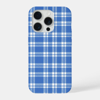Cute Retro Blue Gingham Plaid Aesthetic Checker